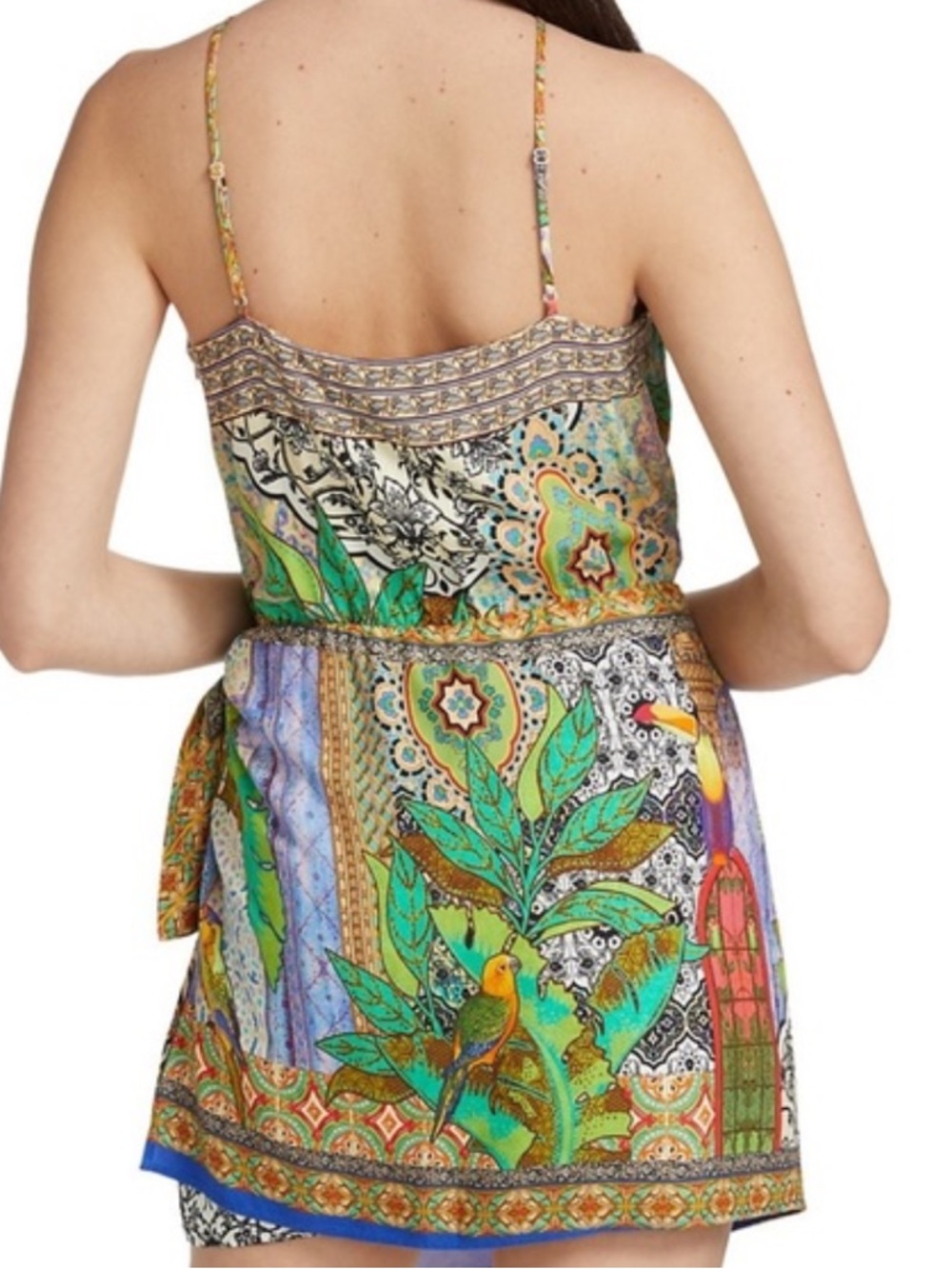 FARM Rio Green Multi Tropical Mini Dress - Picture 3 of 14